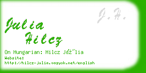 julia hilcz business card